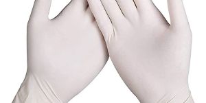Latex White Powder Free Gloves