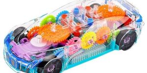Gear Car Toy with 3D Lights and Musical Sounds Effect
