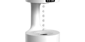 Humidity Diffuser Anti-gravity Water Drop Design With Sound For Room With 24Hrs LED Display