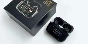 Screen Earbuds Black Colour