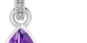 Amethyst And White Topaz Pendant