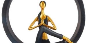 Lady Yoga Poses Showpiece