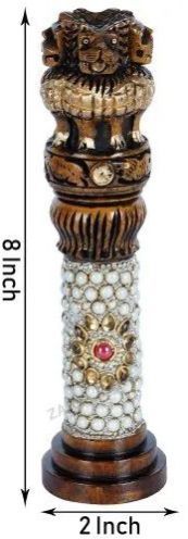 Meenakari Handicrafts Ashok Pillar Showpiece