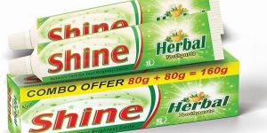 80 Gm + 80 Gm Combo Pack Shine Herbal Toothpaste