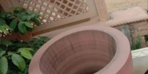 Light Pink Sandstone Dustbin