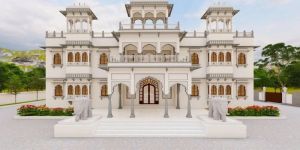 White Sandstone Railing Pillar