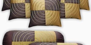 Leoaries Silk Brown Cushion & Bolster Covers