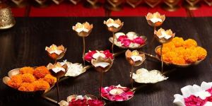 Lotus Flower Iron Candle Holder