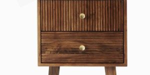 Acacia Wood Bed Side Table