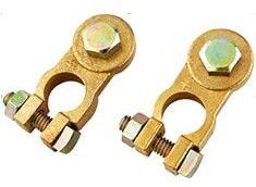 2X Adjustable Battery Terminal Clamp Copper