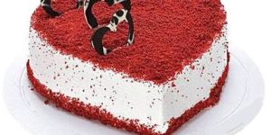Red Velvet Heart Shape Cake