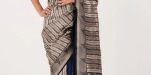 Black and Blue Banaras Katan Saree