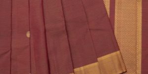 Maroon Kanchipuram Silk Saree
