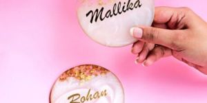 Personalized Luxury Resin Coasters ( Set of 2)