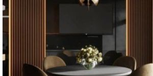 Charcoal Wall Decorative Rafters