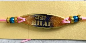 Resin Golden Rakhi