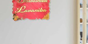 Trendy Resin Name Plates for Kids Bedrooms with Dual Name