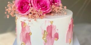 Floral Chocolate Cake