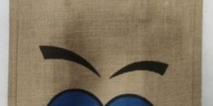 Printed Jute Pouch Bag