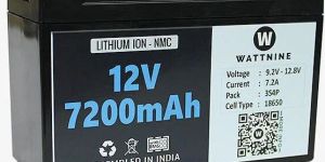 12v 7.2Ah Li-ion Battery Pack With 1 Year Warranty - Plastic Enclosure