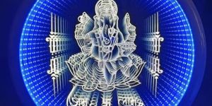 3D LED Ganesh Ji Magic Mirror