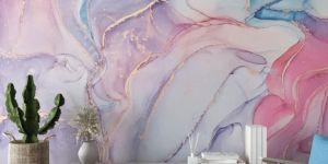 Pink Whisper Marble Wallpaper