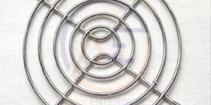 Silver Mild Steel Fan Grill