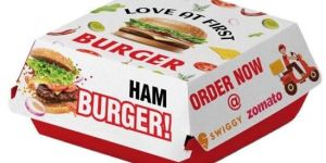 Biodegradable Disposable Burger Printed Box