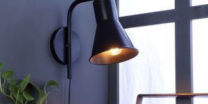 GILBERT BLACK METAL WALL LIGHT