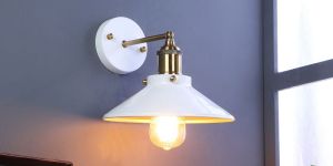 NORA WHITE METAL WALL LIGHT