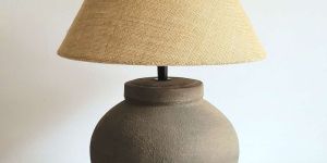TERRACOTTA SPHERE TABLE LAMP