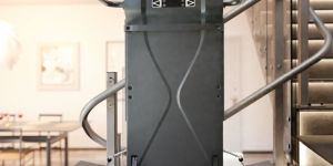 Slim Curved Platform Wheelchair Stair Elevator