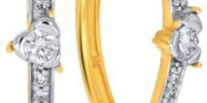 Sweetheart Diamond Hoop Earrings