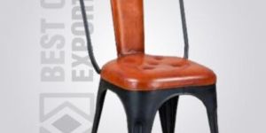 Metal Leather Tolix Restaurant Chair