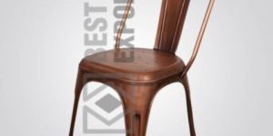 Outdoor Industrial Metal Side Chair