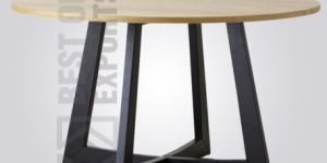 Oval Modern Industrial Dining Table