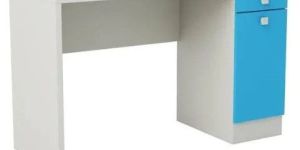 Kids Study Table In Azure Blue & White Finish Color