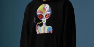 the Doping Alien Mens Hoodie
