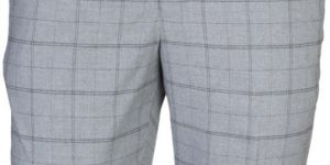Grey Colored Checks Finish Smart Casual Trousers