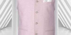 Mens Colored Jacquard Nehru Bundi Jacket