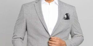 Mens Textured Jacket Grey