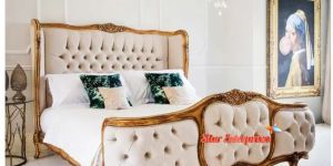 Luxury European Style Wooden King Size Bed BD-049