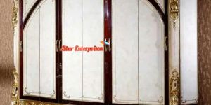 Solid Teak Wood Hand Carving Wardrobe ALM-023