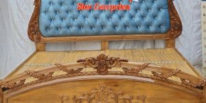 Traditional Classic Teak Wood King Size Bed BD-058