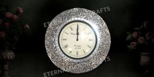 Silver Vintage Designed Wall Clock