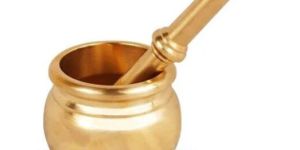 Organic Gyaan Brass Mortal & Pestle