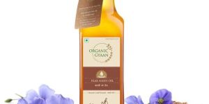 Organic Gyaan Flax Seed Oil Wooden Cold Pressed