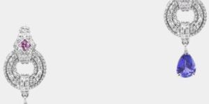 Vivid Violet Pear Shaped Tanzanite 2.12 Carats Women Earrings