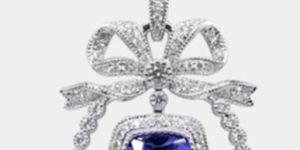 Vivid Violet Round Shaped 4.40 Carats Women Tanzanite Pendant