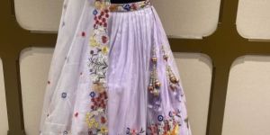 Lavender Tissue Ladies Lehenga